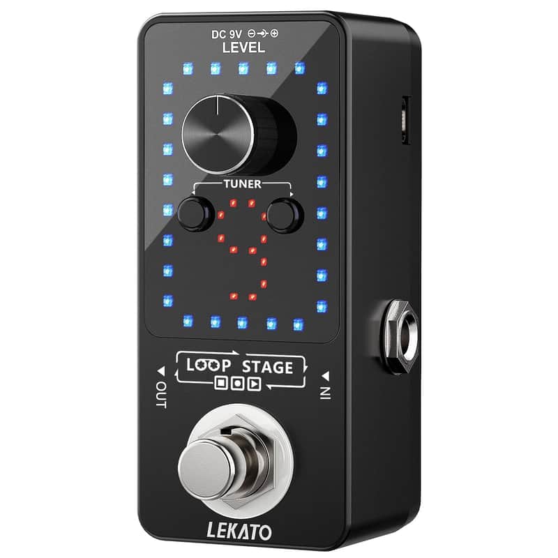 Looper Guitar Pedal with Tuner – 9 Loops, 40-Minute Recording & Unlimited Overdubs image 1