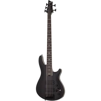 Schecter SLS Evil Twin-5 Bass Guitar - Satin Black (B-Stock) image 1