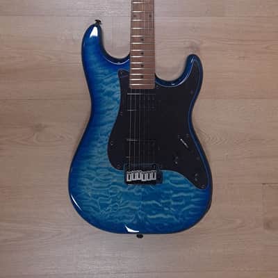 Schecter Traditional Pro 2022 - Present - Transparent Blue Burst image 1