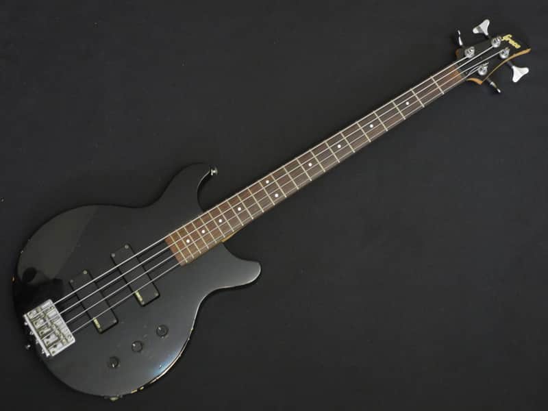 1992 Greco Japan TV Junior Doublecut Bass TVB-600 All Black | Reverb