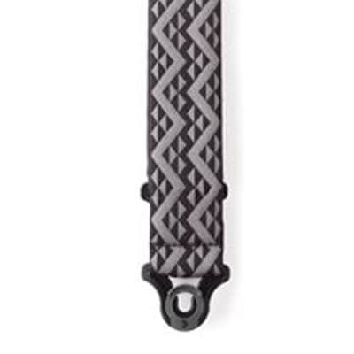 D'Addario 50BAL03 Auto Lock Guitar Strap Black Padded Geometric image 4
