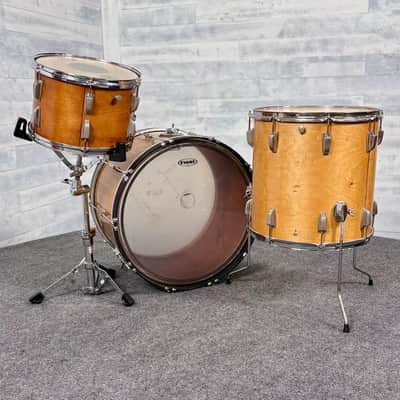 Used Vintage Ludwig/WFL 3pc Drum Set Refinished Natural - Fair image 2