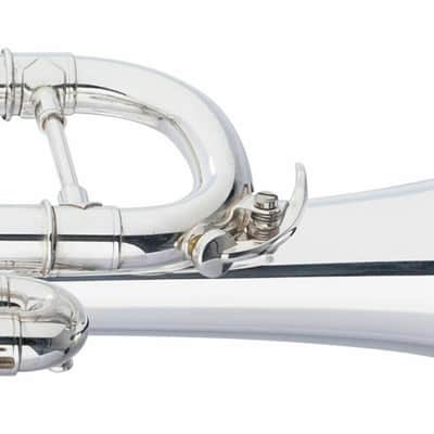 Levante LV-TR6301 Bb Trumpet Bell & Leadpipe in Gold Brass w/Soft Case & Mouthpiece 7C Silver Plated image 7