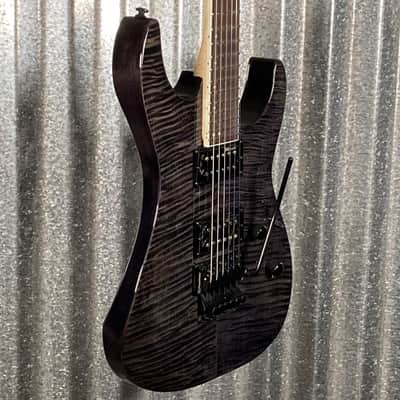 ESP LTD M-200 Flame Top See Thru Black Guitar M200FMSTBLK #0648 Used image 5