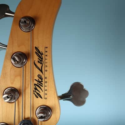 Mike Lull M5V Jazz Electric Bass 5 String Lake Placid Blue with Case image 6