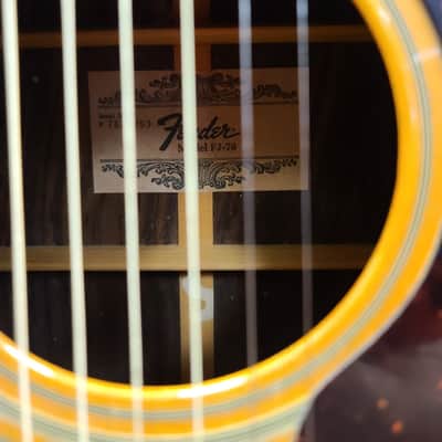 Fender FJ-70 1981 Tabaco Burst image 8