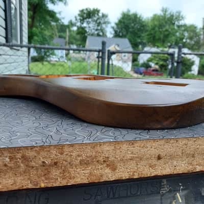 Guitar Body Jazzmaster Style Nitro Finish Reclaimed Barncaster Cedar Nomoonlaser image 5