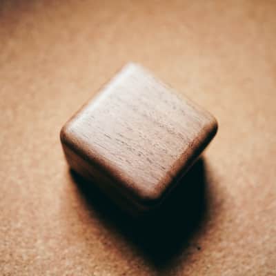 Premium Bone Bridge Pins in Pearl with Abalone Inlays & Walnut Wooden Box image 5
