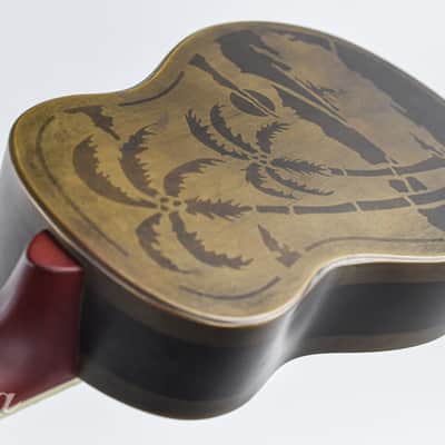 National Style O Ukulele Antique Brass image 11