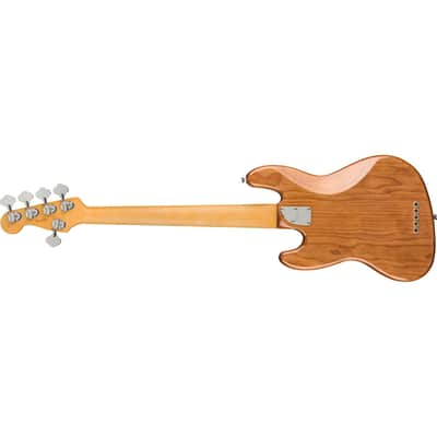 Fender American Professional II Jazz Bass V 5-String Bass - Roasted Pine image 5
