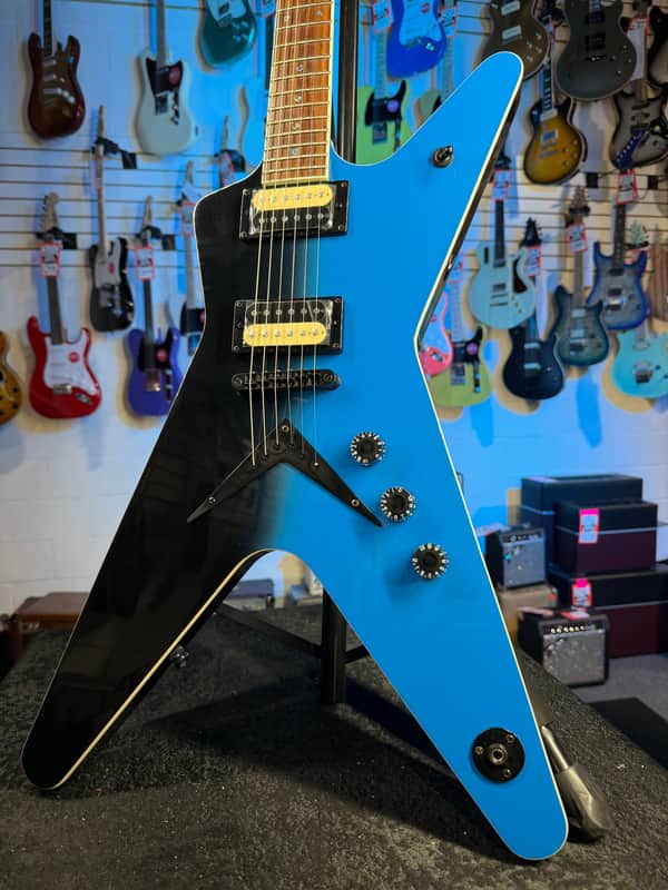 Dean ML 79 Black to Blue Fade, Free Plek Setup & Ship #480 image 1