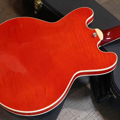 Minty! 2017 Heritage H-535 Semi-Hollow Electric Guitar Figured Cherry + COA OHSC image 12