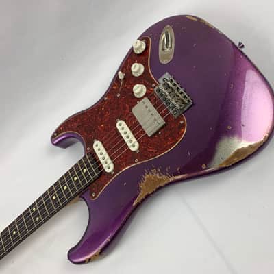 LsL Instruments Saticoy 22 Classic S Purple Sparkle Heavy Age Relic HSS - Brand New with case image 6