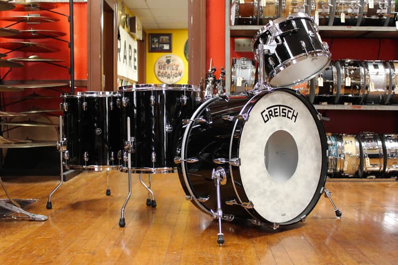 Gretsch Renown Series Outfit in Black Lacquer 14x24 9x13 16x16 16x18 image 1