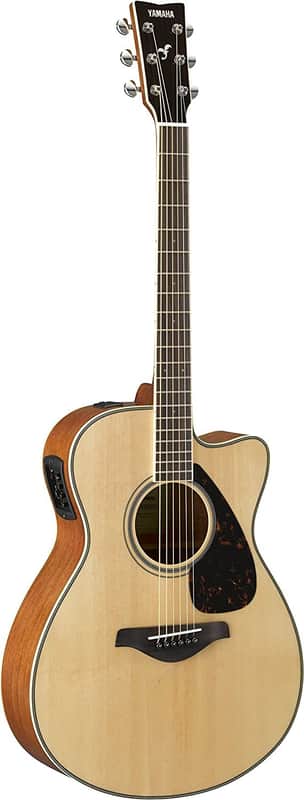 Yamaha FSX820C Solid Top Small Body Acoustic-Electric Guitar - Natural image 1