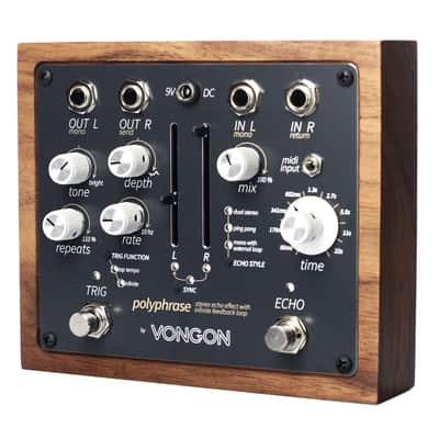 Vongon Polyphrase Stereo Echo Effect Pedal with Infinite Feedback Loop image 3