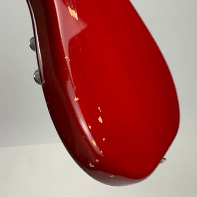 1964 Fender Musicmaster RARE Cherry Red | Pre-CBS duo sonic vintage image 25