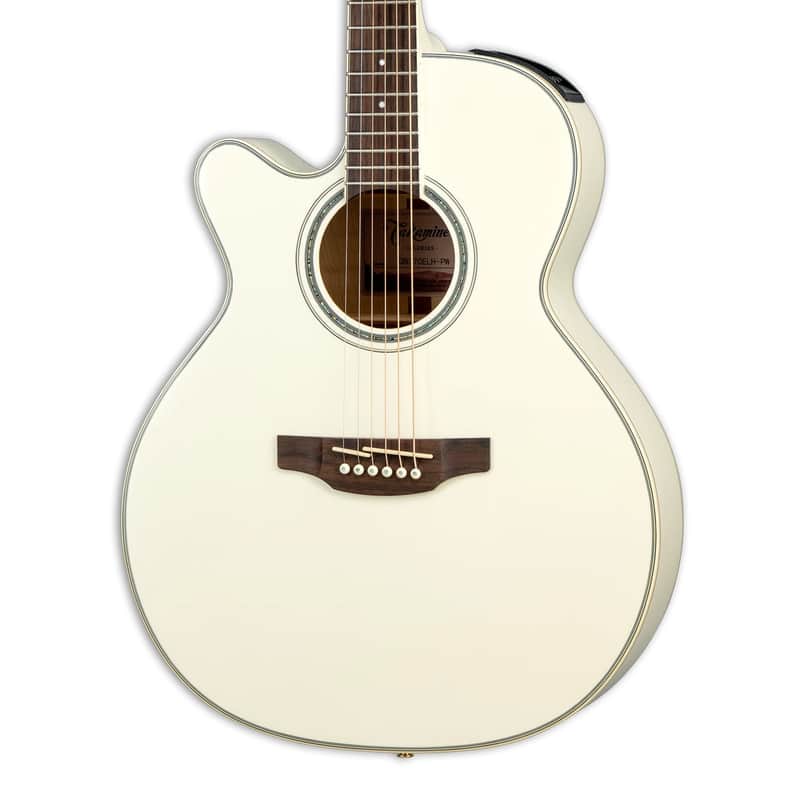 Takamine GN37CE Left-Handed Acoustic-Electric Guitar - Pearl White w/Gig Bag image 1