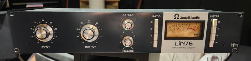 Lindell LIN76 FET Compressor Limiting Amplifier 2022 - Present - Black image 1
