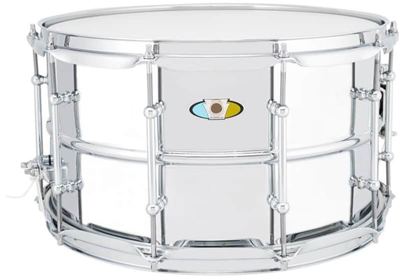 Ludwig Supralite LU0814SL 8x14" Steel Snare Drum image 1