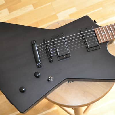 ESP EDWARDS EX125D SCBL Satin Cloudy Black / Explorer® Type / Made In Japan / E-EX125D-SCBL image 1