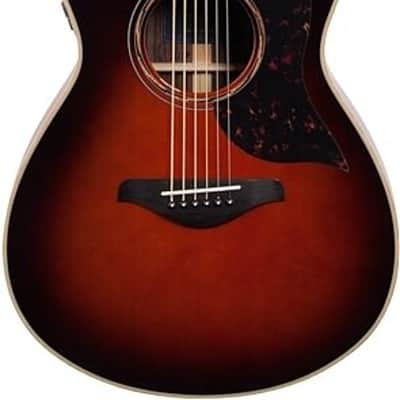 Yamaha Small Body Cutaway Acoustic Electric Guitar - Rosewood - Tobacco Brown Sunburst image 4