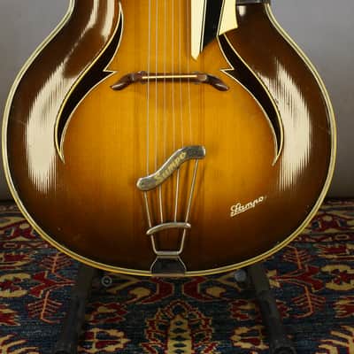 Sampo Archtop 1950s - Chocolate Sunburst made In Germany image 5