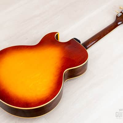1970 Gibson ES-175 D Vintage Hollowbody Guitar Ice Tea Sunburst, Collector-Grade w/ Pat # T Tops, Case image 16