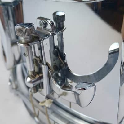 Premier 5x14"Snare Drum Chrome Steel Model#1005 8Lug England Vintage70 NEW Heads image 9