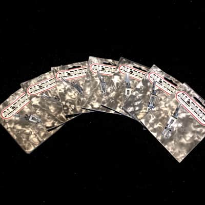 **BATCH OF 7** Allparts Medium Saddles for Low Profile Locking Tremolo BP-2298-010 Chrome image 1