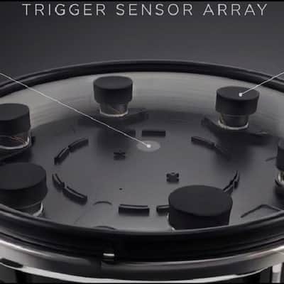 Dolby 12” Electronic Black Sparkle TOM w 6 Triggers for Roland Alesis Drum image 3
