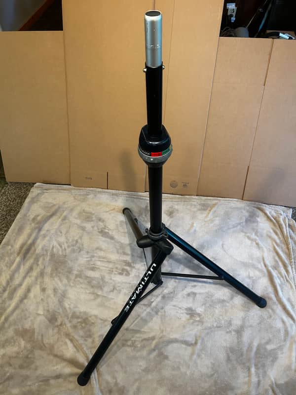 Ultimate Support TS-90B TeleLock Lift-Assist Tripod Speaker Stand 2010s - Black image 1