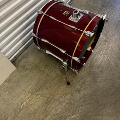 Yamaha BBD-620U Stage Custom Birch 20x17" Bass Drum 2009 - 2014 - Cranberry Red image 2