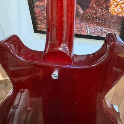 Gibson 1958 Custom Shop Les Paul Junior Double Cut in Cherry Red Nitro, P~90 Dog-Ear, New Dealer Trade, VOS, COA, Faux Alligator HSC and Fab SetUp! image 16