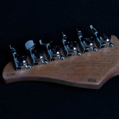 Suhr Modern Custom Mahogany 2015 Faded Trans Whale Blue Burst Quilt Top image 14