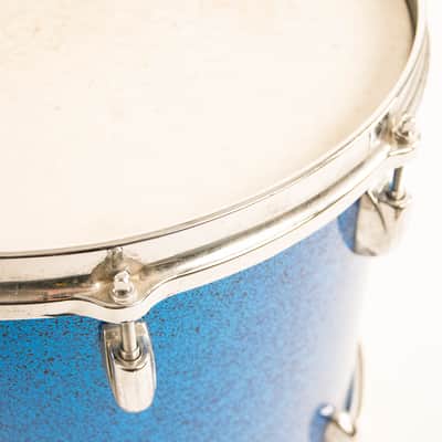 Gretsch Rack Tom Set (Blue Sparkle 70's Rack & Floor) 13x9 & 14x13 owned By J Mascis image 15