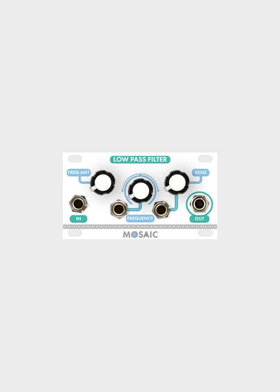 MOSAIC 1U LOW PASS FILTER WHITE : BRAND NEW :  [DETROIT MODULAR] image 1