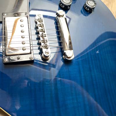 Epiphone Les Paul Ultra III 2011 - 2019 - Midnight Sapphire - Modified image 8
