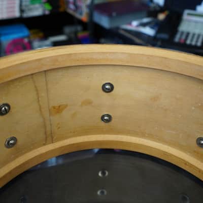 1940 Ludwig & Ludwig USA Chicago 6.5x14" Maple/Poplar Snare Drum - Satin Natural Maple image 3