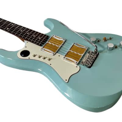 Fiam Guitars Mirari 2022 Aged Sonic Blue, by past Ronin luthier Izzy Lugo’ OG Redwood body NEW (Authorized Dealer) image 3