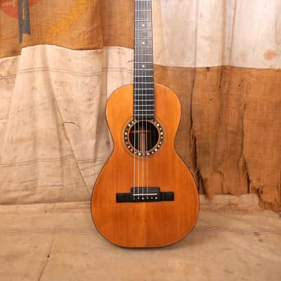 Unbranded Parlor Guitar 1890's Natural image 1