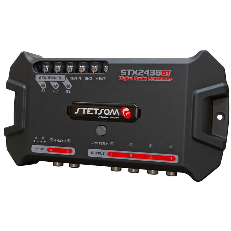 Stetsom STX2436BT Bluetooth Equalizer / Crossover 4 Output Channel with Full DSP image 1