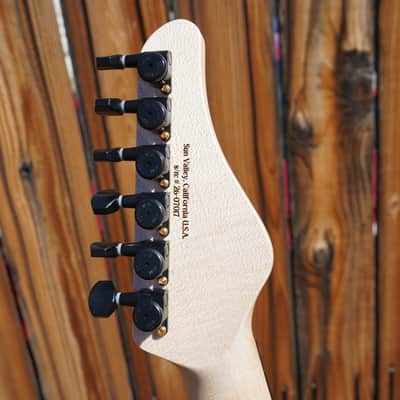 Schecter USA CUSTOM SHOP Sunset Custom-II 24 FR Golden Carbon Dichrolam Top w/ Case image 8
