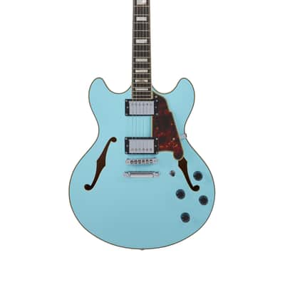 D'angelico Premier DC w/ Stop-Bar Tailpiece - Sky Blue - Factory Direct B-Stock image 3