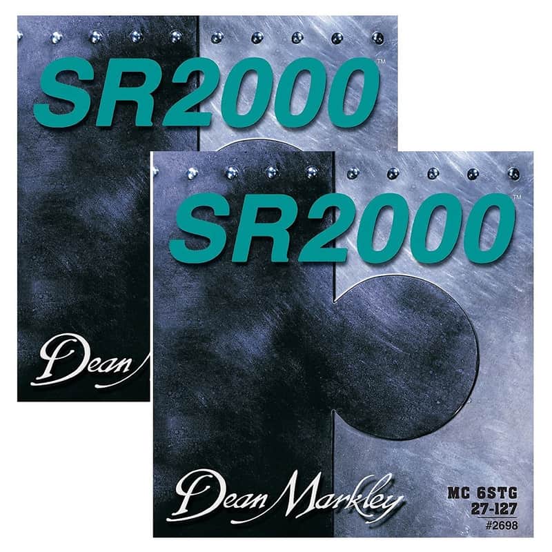 2 Sets of Dean Markley 2698 SR2000 6-String Medium Custom Bass Strings 27-127 image 1