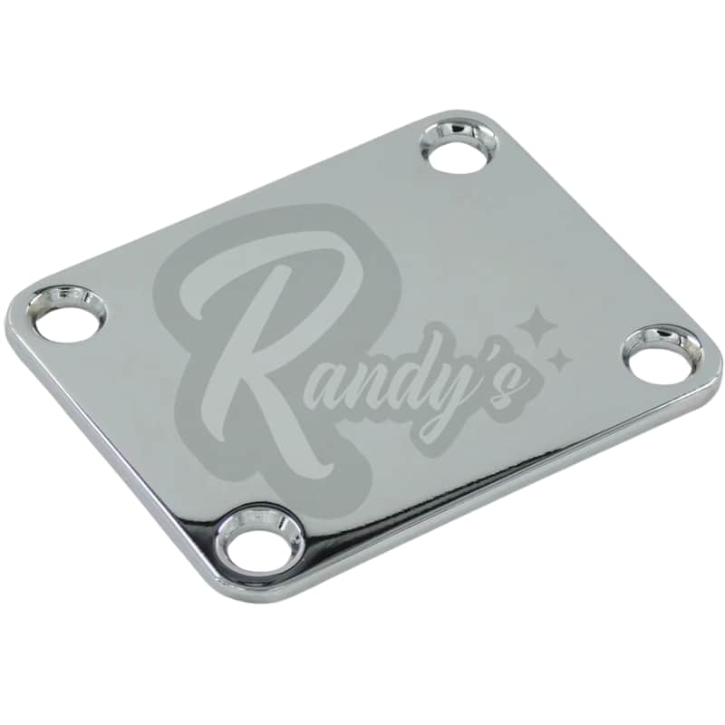 Advanced Plating 2001C Fat Neck Plate - Fits Fender® Stratocaster® & Telecaster®-Chrome image 1
