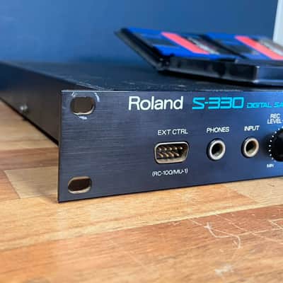Roland S-330 Digital Sampler - Black w/ System, Utility Disks image 3