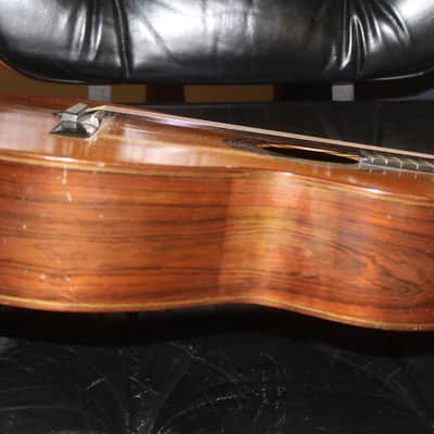 Unknown Flamenco guitar Brazilian Rosewood sides and back 1930s image 7