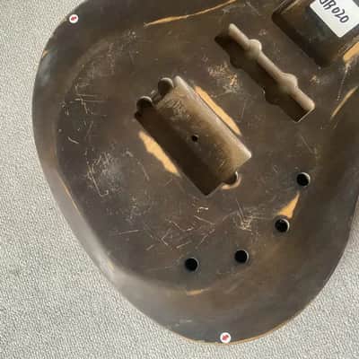 Vintage Brown 4 String Bass Solid Body DIY Project image 13
