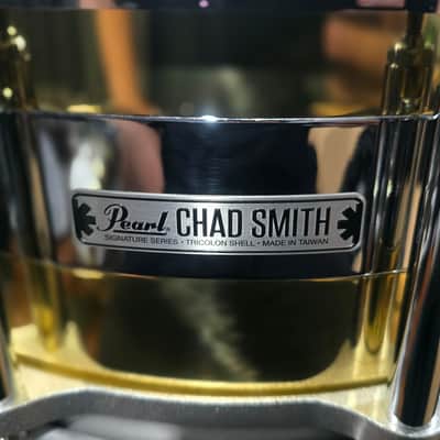 Pearl CS-1465F "Tricolon" Chad Smith Signature Free-Floating 14x6.5" Snare Drum 2015 - 2016 - Brass/Steel image 3